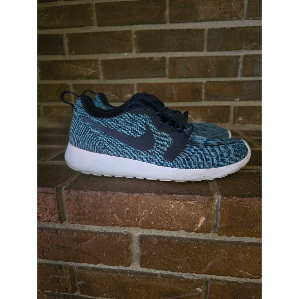 Nike‎ Roshe Run One Men Size 10 US Jacquard Blue White Sneaker Shoes 777429-400